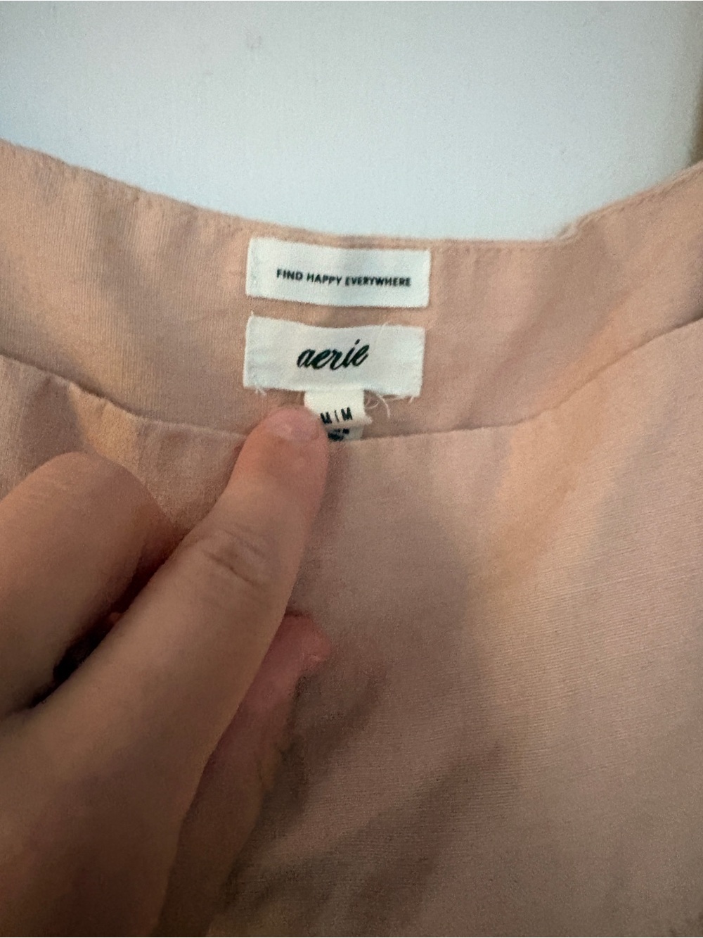 Aerie Ruffled Babydoll Mini Dress in Blush - Picture 3 of 7